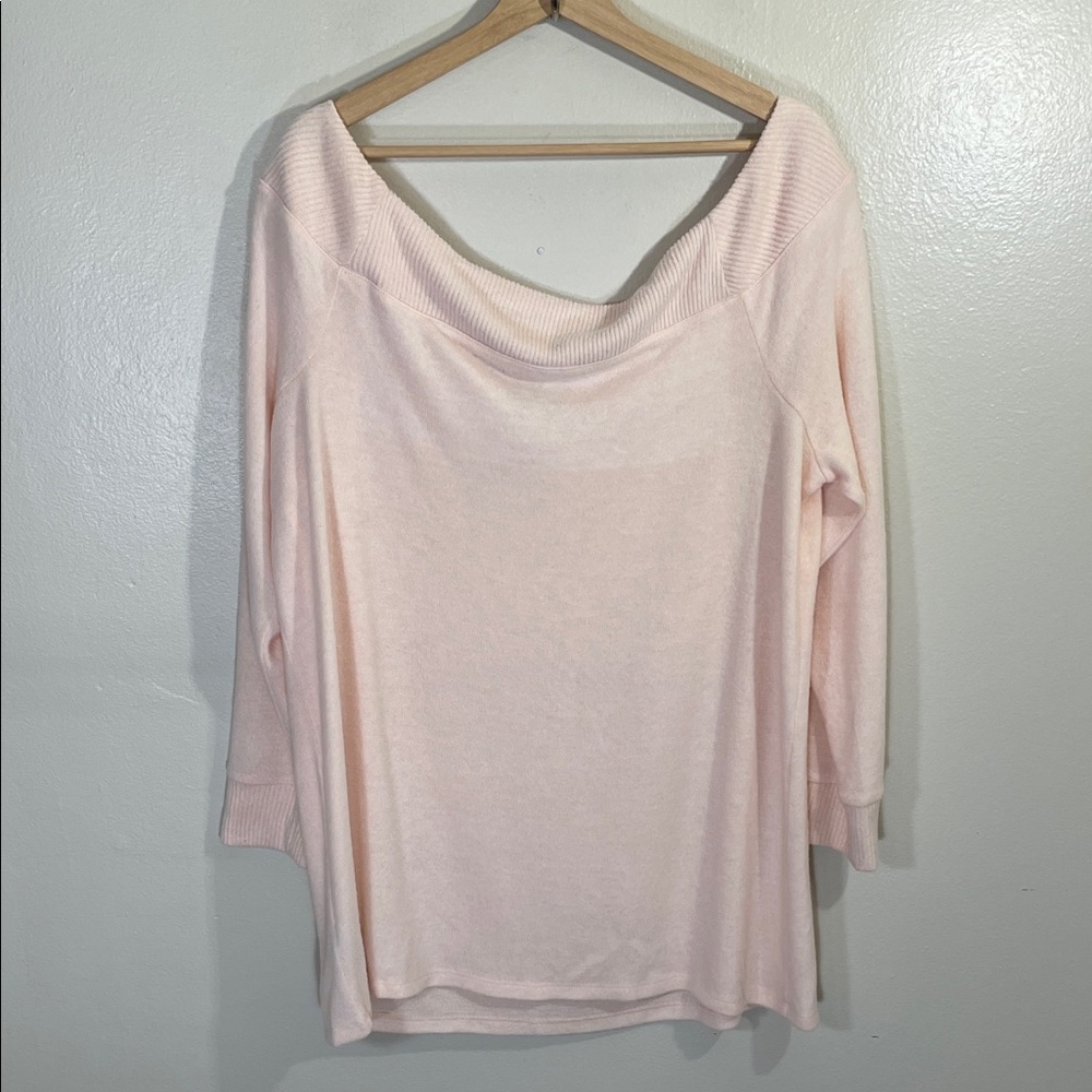 NWOT Torrid Super Soft Plush Off The Shoulder Top - Picture 4 of 6